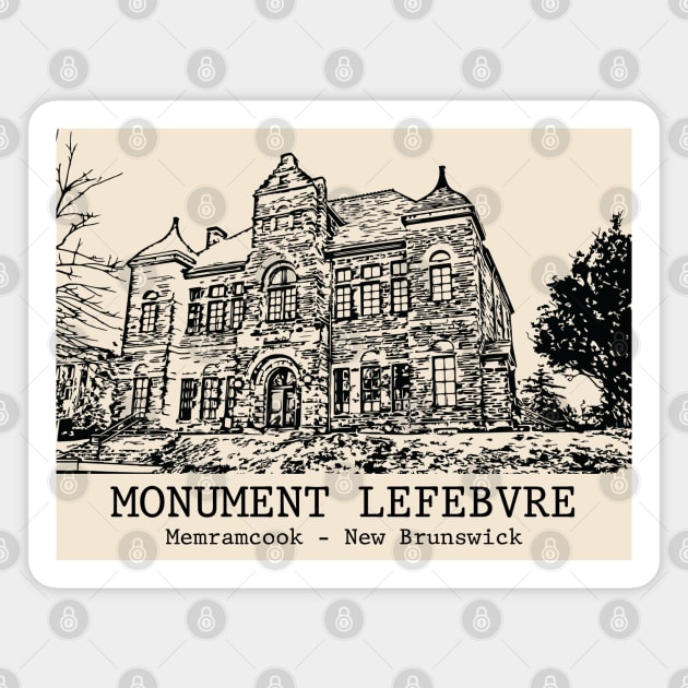 Monument Lefebvre - Memramcook NB Magnet by Lakeric